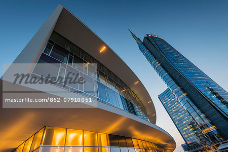 Unicredit tower, Porta Nuova business district, Milan, Lombardy, Italy