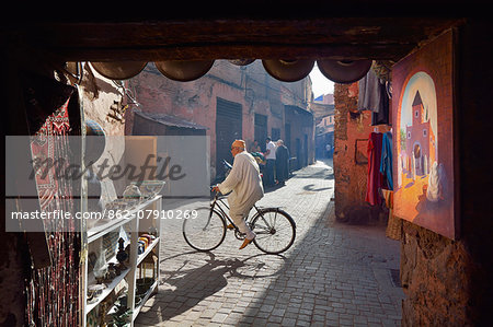 The old medina of Marrakech. Morocco