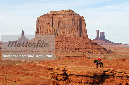 Navajo Indian, Monument Valley, Navajo Tribal Lands, Utah, USA