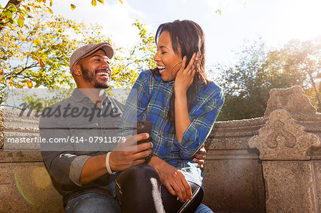 Happy couple, Central Park, New York, USA