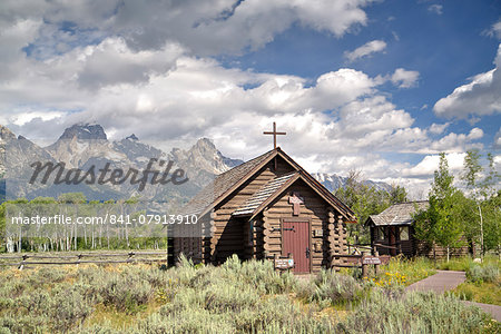 Chapel of the Transfiguration, Grand Teton National Park, Wyoming, United States of America, North America