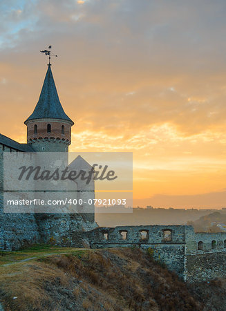 Old Fortress in the Ancient City of Kamyanets-Podilsky, Ukraine