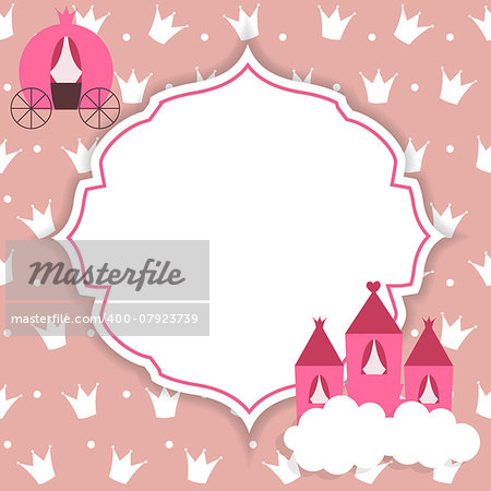 Princess Abstract  Background Vector Illustration. EPS10