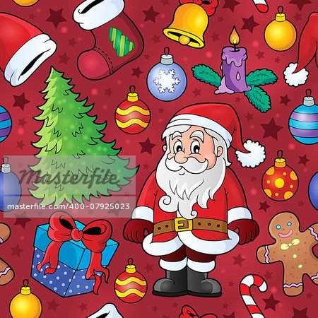 Christmas seamless background 7 - eps10 vector illustration.