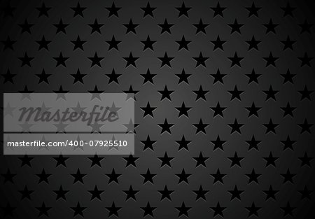 Black stars abstract background. Vector design