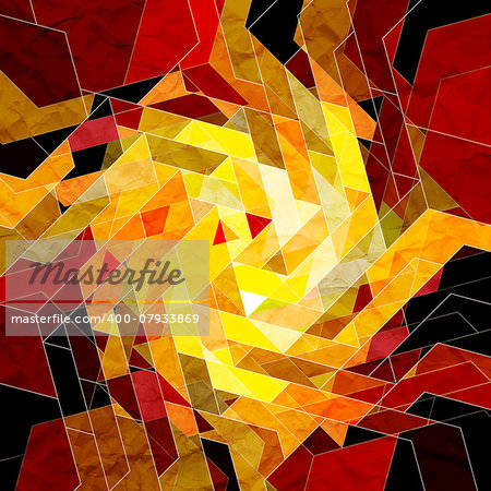bright multicolored background graphic of geometric shapes