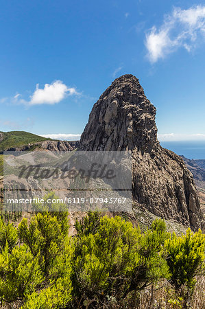 A view of the island of La Gomera, the second smallest island in the Canary Islands, Spain, Atlantic, Europe