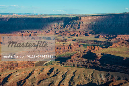 View over the canyonlands and the Colorado River from the Dead Horse State Park, Utah, United States of America, North America