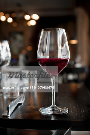 Glass of red wine Glass of red wine