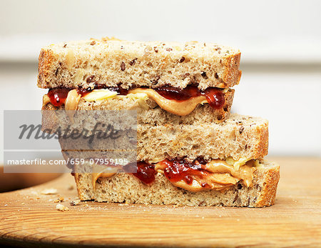 Peanut butter and jelly sandwiches