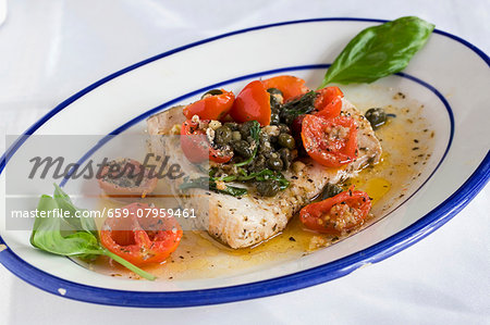 Swordfish with capers
