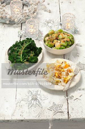 Three vegetable side dishes to go with roast Christmas dinner