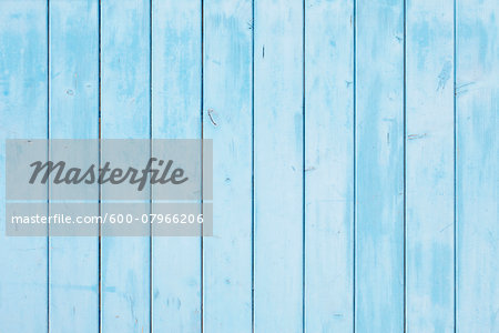 Close-up of Blue Painted Wooden Wall, Andernos, Aquitaine, France