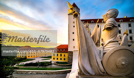 sculptural group of Bratislava castle