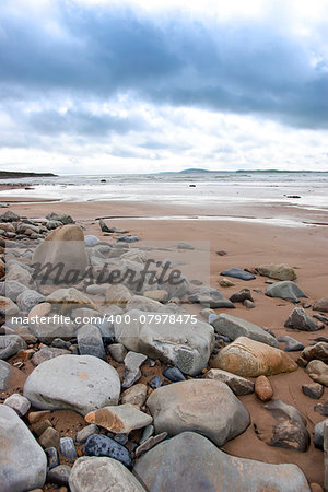 rocky beal beach on the wild atlantic way in county Kerry Ireland