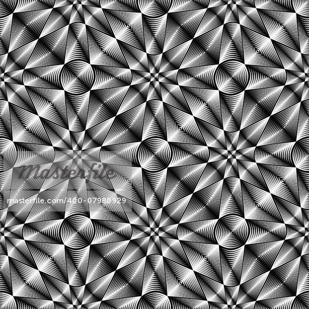 Design seamless geometric trellised pattern. Abstract monochrome background. Vector art. No gradient