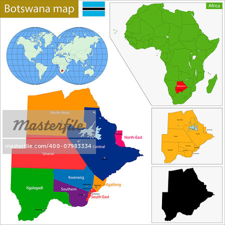 Administrative division of the Federal Republic of Botswana