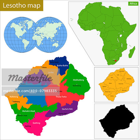 Administrative division of the Kingdom of Lesotho