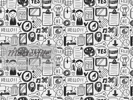 doodle seamless web background