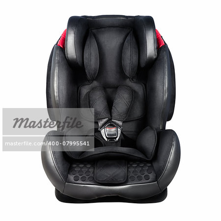 Child safety seat. Baby car seat isolated on white background with clipping path