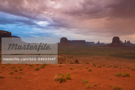 Sandstone Rock Formations, Monument Valley, Monument Valley Navajo Tribal Park, Arizona, USA