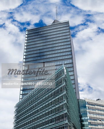 Financial Building from Low Angle view