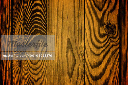 Ginger Brushed Plank Wooden Background with Rough closeup