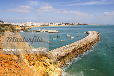 Albufeira fishermen Marina and beach, Algarve, Portugal