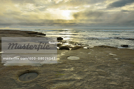Stone Beach at Sunrise, Kings Beach, Caloundra, Sunshine Coast, Queensland, Australia