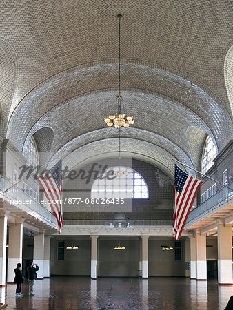 USA, New York City, Ellis island, interior of the building