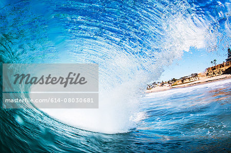 Big surfing ocean wave, Encinitas, California, USA Big surfing ocean wave, Encinitas, California, USA