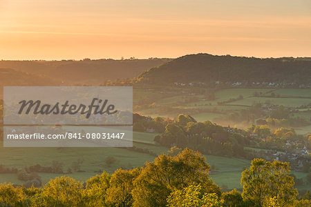 Picturesque Cotswolds village of Painswick at dawn, Gloucestershire, England, United Kingdom, Europe Picturesque Cotswolds village of Painswick at dawn, Gloucestershire, England, United Kingdom, Europe