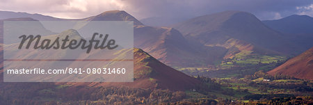Catbells mountain and the Newlands Valley in autumn, Lake District Natoinal Park, Cumbria, England, United Kingdom, Europe Catbells mountain and the Newlands Valley in autumn, Lake District Natoinal Park, Cumbria, England, United Kingdom, Europe