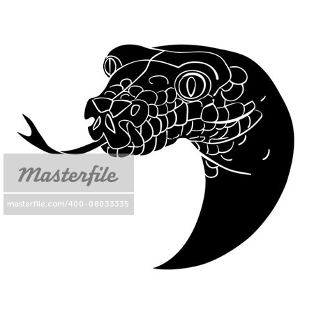 Snake head avatar, Chinese zodiac sign,