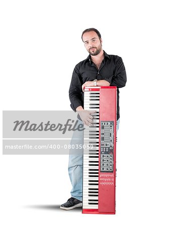 A musician and his inseparable red piano
