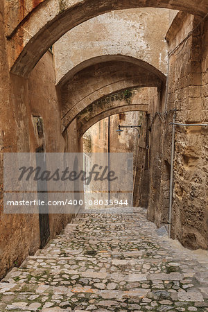 Sassi the historic center of the city Matera in Italy