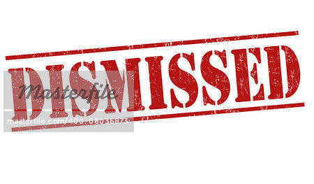 Dismissed grunge rubber stamp on white background, vector illustration