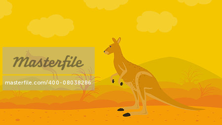 Kangaroo on the Nature eps 8 file format
