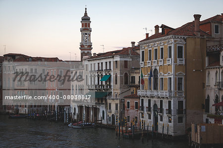 Evening in Venice, The Grand Canal, Italy