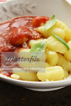traditional Italian gnocchi prepared with potatoes and eggs