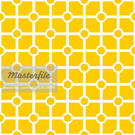 Tile yellow and white vector pattern or seamless geometric background wallpaper