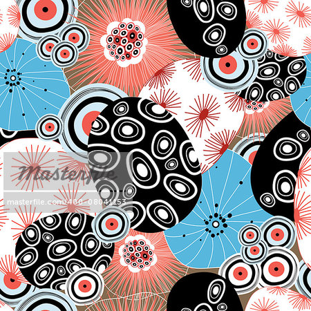 beautiful graphic a pattern from abstract forms