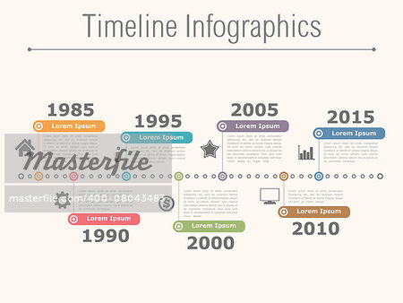 Timeline infographics design template, vector eps10 illustration