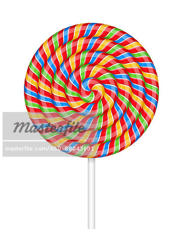 Lollipop on white background, vector eps10 illustration