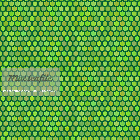 honeycomb seamless pattern in vector green color