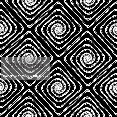 Design seamless monochrome labyrinth pattern. Abstract geometric background. Vector art