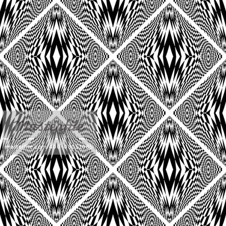 Design seamless monochrome geometric pattern. Abstract checkered background. Vector art. No gradient