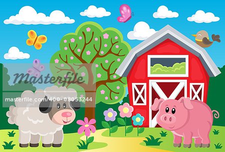 Farm topic image 4 - eps10 vector illustration.