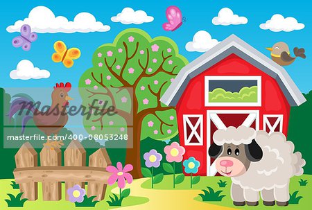 Farm topic image 8 - eps10 vector illustration.