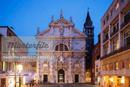 San Moise Church, Venice, UNESCO World Heritage Site, Veneto, Italy, Europe